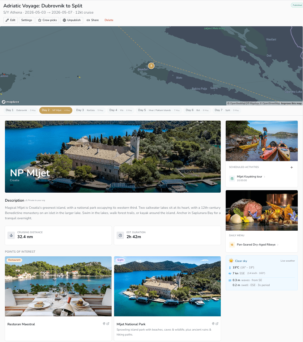 Itinerary builder